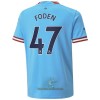 Officiële Voetbalshirt Manchester City Foden 47 Thuis 2022-23 - Heren